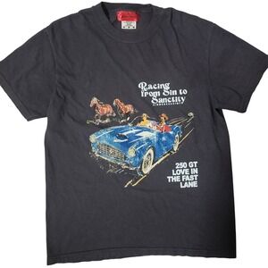Sinners2Saints Graphic‎ T-Shirt Racing Car Horses Love In The Fast Lane